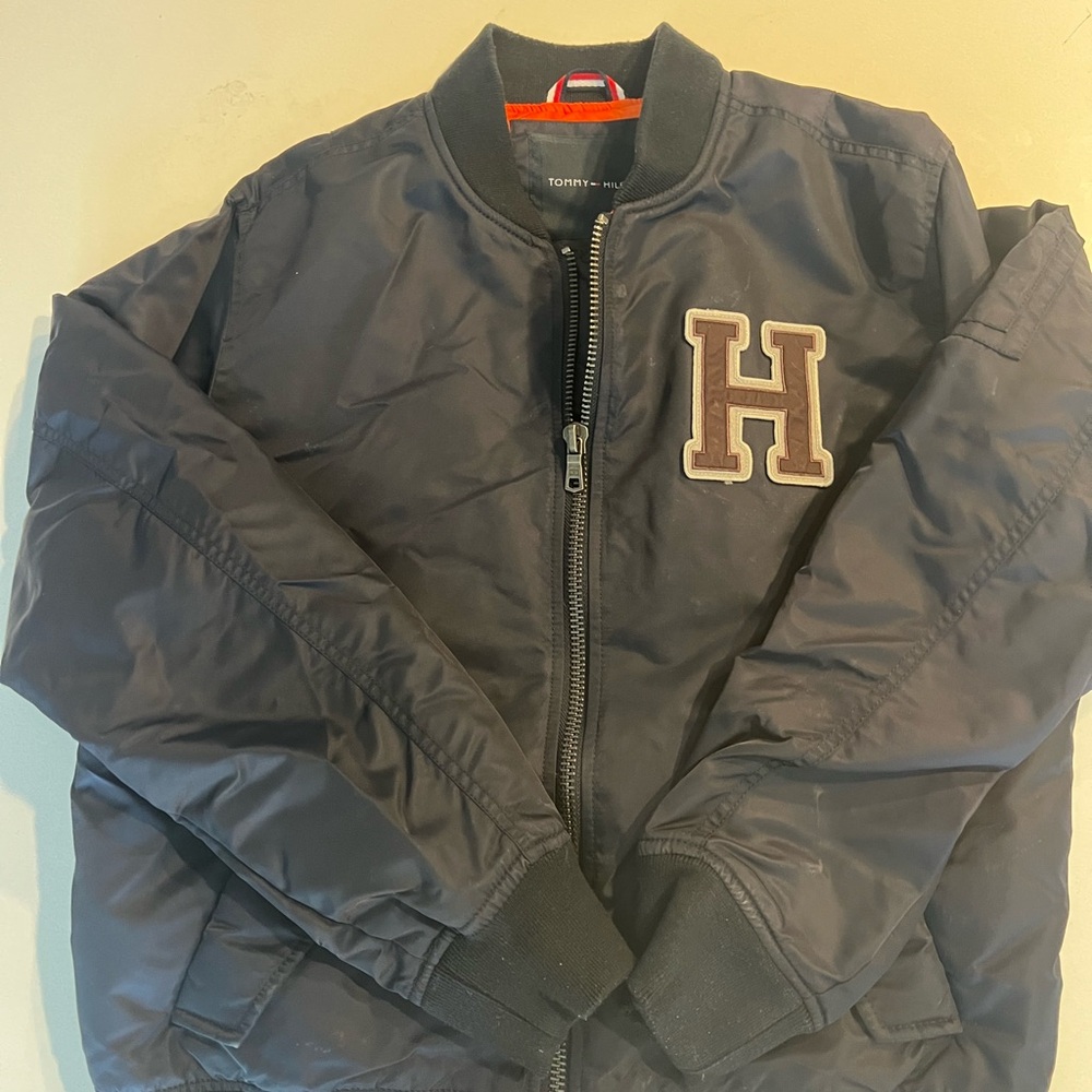 Tommy Hilfiger Navy and Orange Jacket
